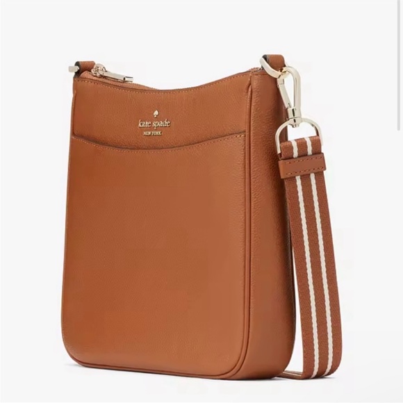 Kate Spade Rosie North South Swingpack pebbled leather w/Matching Pouch - Picture 3 of 10